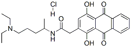 2-Anthraceneacetamide, N-(4-(diethylamino)-1-methylbutyl)-9,10-dihydro -1,4-dihydroxy-9,10-dioxo-, monohydrochloride CAS#: 81085-97-4