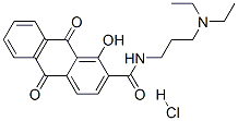 2-Anthracenecarboxamide, N-(3-(diethylamino)propyl)-9,10-dihydro-1-hyd roxy-9,10-dioxo-, monohydrochloride CAS#: 81086-00-2