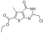 2-CHLOROMETHYL-5-METHYL-4-OXO-3,4-DIHYDRO-THIENO[2,3-D]PYRIMIDINE-6-CARBOXYLIC ACID ETHYL ESTER CAS#: 89567-06-6