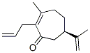 2-Cyclohepten-1-one,3-methyl-6-(1-methylethenyl)-2-(2-propenyl)-,(6R)-(9CI) CAS#: 821777-88-2