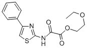 2-Ethoxyethyl N-(4-phenylthiazol-2-yl)oxamate CAS#: 81529-70-6