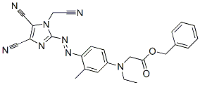 2-[Ethyl[4-(4,5-dicyano-1-cyanomethyl-1H-imidazol-2-ylazo)-3-methylphenyl]amino]acetic acid benzyl ester CAS#: 83108-99-0