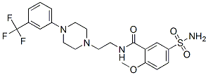 2-Methoxy-5-sulfamoyl-N-[2-[4-(3-trifluoromethylphenyl)-1-piperazinyl]ethyl]benzamide CAS#: 82608-07-9