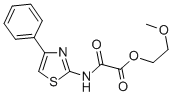 2-Methoxyethyl N-(4-phenylthiazol-2-yl)oxamate CAS#: 81529-69-3
