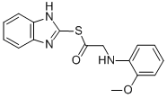 ((2-Methoxyphenyl)amino)ethanethioic acid S-1H-benzimidazol-2-yl ester CAS#: 83408-81-5