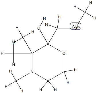 2-Morpholinol,3,3,4-trimethyl-2-[(methylthio)methyl]-(8CI) CAS#: 802268-09-3
