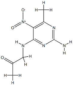 2-Propanone,1-[(2-amino-6-methyl-5-nitro-4-pyrimidinyl)amino]-(9CI) CAS#: 811439-86-8
