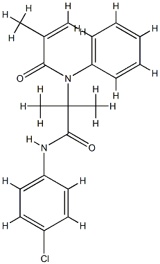 2-Propenamide,N-[2-[(4-chlorophenyl)amino]-1,1-dimethyl-2-oxoethyl]-2-methyl-N-phenyl-(9CI) CAS#: 85576-98-3