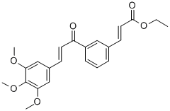 2-Propenoic acid, 3-(3-(1-oxo-3-(3,4,5-trimethoxyphenyl)-2-propenyl)ph enyl)-, ethyl ester, (E,E)- CAS#: 82885-70-9