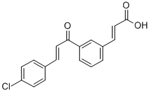 2-Propenoic acid, 3-(3-(3-(4-chlorophenyl)-1-oxo-2-propenyl)phenyl)-, (E,E)- CAS#: 82885-69-6