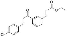 2-Propenoic acid, 3-(3-(3-(4-chlorophenyl)-1-oxo-2-propenyl)phenyl)-, ethyl ester, (E,E)- CAS#: 82885-71-0