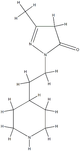 2-Pyrazolin-5-one,3-methyl-1-[2-(4-piperidyl)ethyl]-(8CI) CAS#: 801990-03-4