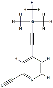 2-Pyridinecarbonitrile,4-[(trimethylsilyl)ethynyl]-(9CI) CAS#: 802905-85-7