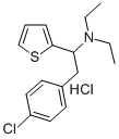 2-Thenylamine, alpha-(p-chlorobenzyl)-N,N-diethyl-, hydrochloride CAS#: 80154-72-9