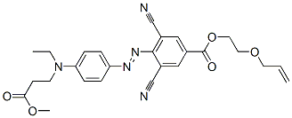 2-(allyloxy)ethyl 3,5-dicyano-4-[[4-[ethyl(3-methoxy-3-oxopropyl)amino]phenyl]azo]benzoate CAS#: 89138-27-2