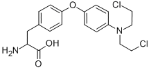 2-amino-3-[4-[4-[bis(2-chloroethyl)amino]phenoxy]phenyl]propanoic acid CAS#: 857-95-4