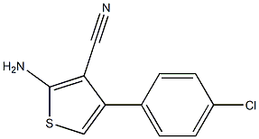 2-amino-4-(4-chlorophenyl)thiophene-3-carbonitrile CAS#: 86604-36-6