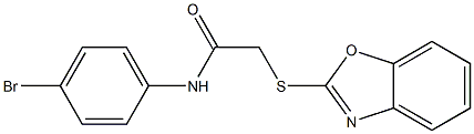 2-(benzo[d]oxazol-2-ylthio)-N-(4-bromophenyl)acetamide CAS#: 86109-44-6