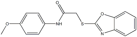 2-(benzo[d]oxazol-2-ylthio)-N-(4-methoxyphenyl)acetamide CAS#: 86109-47-9