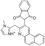 2-benzo[f]quinolin-2-yl-1H-indene-1,3(2H)-dione, (1-methyl-1H-imidazolyl)methyl derivative CAS#: 85085-87-6