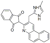 2-benzo[f]quinolin-3-yl-1H-indene-1,3(2H)-dione, mono[(4-methyl-1H-imidazolyl)methyl] derivative CAS#: 80032-67-3