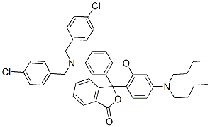 2'-[bis(4-chlorobenzyl)amino]-6'-(dibutylamino)spiro[isobenzofuran-1[3H]-9'[9H]-xanthene]-3-one CAS#: 85223-21-8