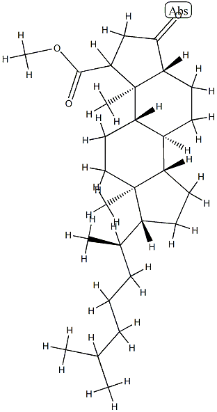 2-carbomethoxy-A-nor-5 alpha-cholestan-3-one CAS#: 84393-64-6