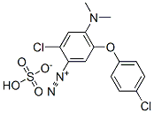 2-chloro-5-(4-chlorophenoxy)-4-(dimethylamino)benzenediazonium hydrogen sulphate CAS#: 84522-12-3