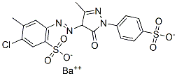 2-chloro-5-[[4,5-dihydro-3-methyl-5-oxo-1-(4-sulphophenyl)-1H-pyrazol-4-yl]azo]toluene-4-sulphonic acid, barium salt CAS#: 84030-37-5