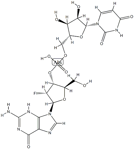 2'-deoxy-2'-fluoroguanylyl-(3'-5')uridine CAS#: 80681-27-2
