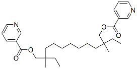 [2-ethyl-2,10-dimethyl-10-(pyridine-3-carbonyloxymethyl)dodecyl] pyrid ine-3-carboxylate CAS#: 85018-76-4