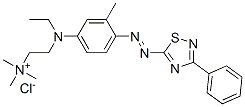 [2-[ethyl[3-methyl-4-[(3-phenyl-1,2,4-thiadiazol-5-yl)azo]phenyl]amino]ethyl]trimethylammonium chloride CAS#: 85283-77-8