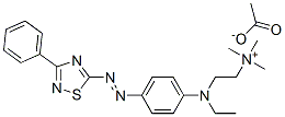 [2-[ethyl[4-[(3-phenyl-1,2,4-thiadiazol-5-yl)azo]phenyl]amino]ethyl]trimethylammonium acetate CAS#: 85187-99-1