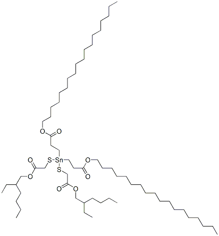 2-ethylhexyl 10-ethyl-4,4-bis[3-(octadecyloxy)-3-oxopropyl]-7-oxo-8-oxa-3,5-dithia-4-stannatetradecanoate CAS#: 84370-78-5
