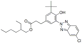 2-ethylhexyl 3-[3-tert-butyl-4-hydroxy-5-(5-chloro-2H-benzotriazol-2-yl)phenyl]propionate CAS#: 83044-90-0