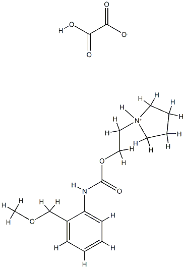 2-hydroxy-2-oxo-acetate, 2-(2,3,4,5-tetrahydropyrrol-1-yl)ethyl N-[2-( methoxymethyl)phenyl]carbamate CAS#: 80171-55-7