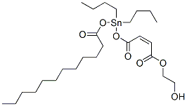 2-hydroxyethyl 4-[[dibutyl[(1-oxododecyl)oxy]stannyl]oxy]-4-oxobut-2-enoate CAS#: 85702-56-3