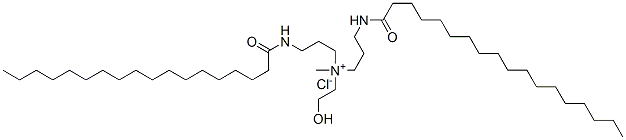 (2-hydroxyethyl)methylbis[3-[(1-oxooctadecyl)amino]propyl]ammonium chloride CAS#: 85909-57-5
