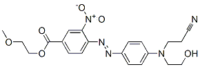 2-methoxyethyl 4-[[4-[(2-cyanoethyl)(2-hydroxyethyl)amino]phenyl]azo]-3-nitrobenzoate CAS#: 85136-56-7