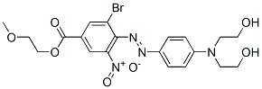 2-methoxyethyl 4-[[4-[bis(2-hydroxyethyl)amino]phenyl]azo]-3-bromo-5-nitrobenzoate CAS#: 85136-53-4