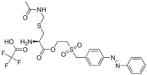2-[[p-(phenylazo)benzyl]sulphonyl]ethyl S-(acetamidomethyl)-L-cysteinate, mono(trifluoroacetate) CAS#: 84712-95-8