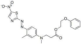 2-phenoxyethyl N-methyl-N-[3-methyl-4-[(5-nitro-2-thiazolyl)azo]phenyl]-beta-alaninate CAS#: 88470-43-3
