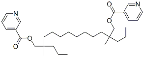 [2,11-dimethyl-2-propyl-11-(pyridine-3-carbonyloxymethyl)tetradecyl] p yridine-3-carboxylate CAS#: 85018-81-1