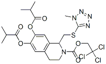 2(1H)-Isoquinolinecarboxylic  acid,  3,4-dihydro-6,7-bis(2-methyl-1-oxopropoxy)-1-[[(1-methyl-1H-tetrazol-5-yl)thio]methyl]-,  2,2,2-trichloroethyl  ester CAS#: 80128-91-2