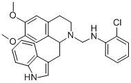 2(1H)-Isoquinolinemethanamine, 3,4-dihydro-N-(2-chlorophenyl)-6,7-dime thoxy-1-(1H-indol-3-ylmethyl)- CAS#: 84218-37-1
