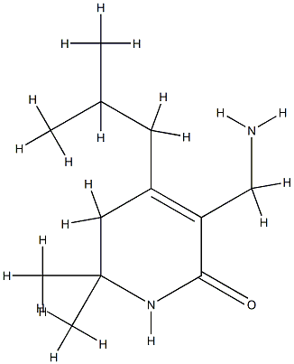 2(1H)-Pyridone,3-(aminomethyl)-5,6-dihydro-4-isobutyl-6,6-dimethyl-(8CI) CAS#: 802037-47-4