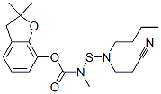 (2,2-dimethyl-3H-benzofuran-7-yl) N-(butyl-(2-cyanoethyl)amino)sulfany l-N-methyl-carbamate CAS#: 82560-73-4