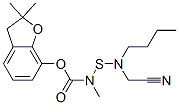(2,2-dimethyl-3H-benzofuran-7-yl) N-(butyl-(cyanomethyl)amino)sulfanyl -N-methyl-carbamate CAS#: 82560-32-5