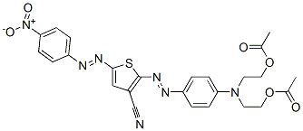 2,2'[[4-[[3-cyano-5-[(4-nitrophenyl)azo]-2-thienyl]azo]phenyl]imino]diethyl diacetate CAS#: 87617-96-7