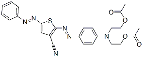 2,2'[[4-[[3-cyano-5-(phenylazo)-2-thienyl]azo]phenyl]imino]diethyl diacetate CAS#: 83743-05-9